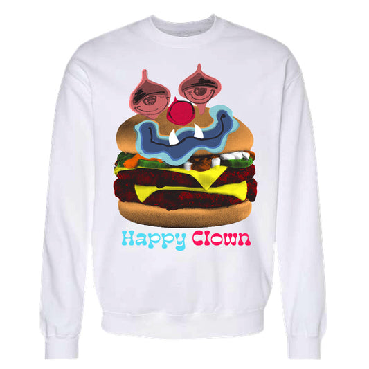 Happy Monster Crewneck - White