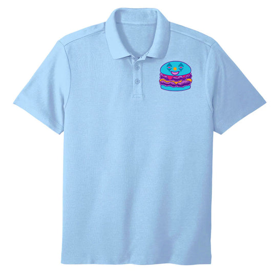 Party Clown Polo Shirt - Baby Blue